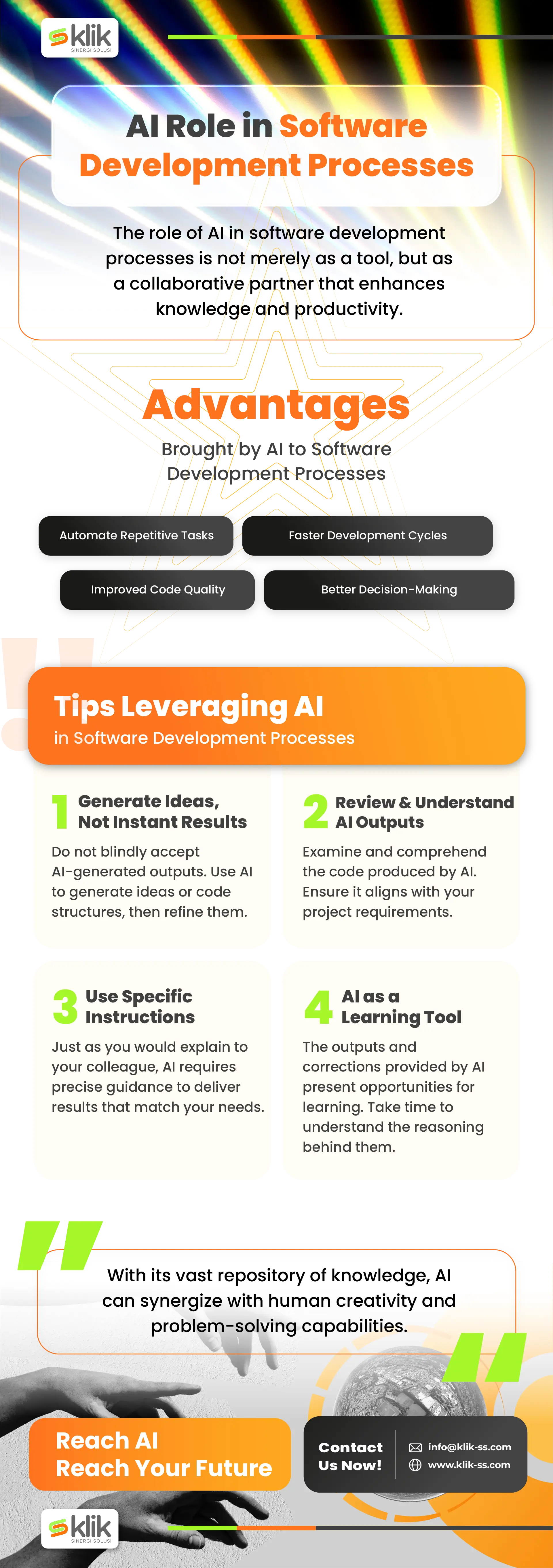 AI role and tips for software development process | Klik Sinergi Solusi